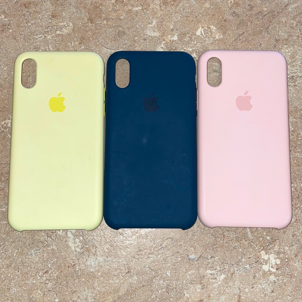 Apple silicone cases for iPhone X